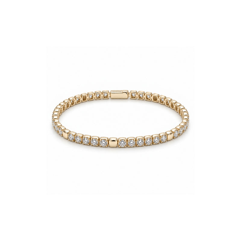 Ashley Lauren 14k Yellow Gold 3ctw Diamond Tennis Bracelet FBT-0594AC4Y