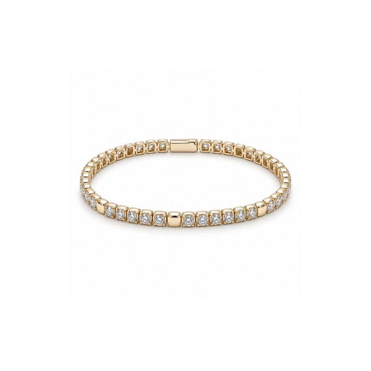Ashley Lauren 14k Yellow Gold 3ctw Diamond Tennis Bracelet FBT-0594AC4Y