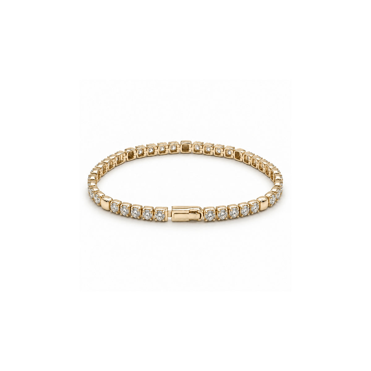 Ashley Lauren 14k Yellow Gold 3ctw Diamond Tennis Bracelet FBT-0594AC4Y