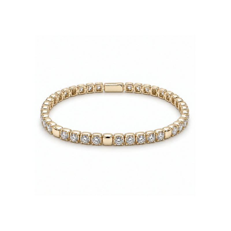 Ashley Lauren 14k Yellow Gold 5ctw Diamond Tennis Bracelet FBT-0595AC4Y