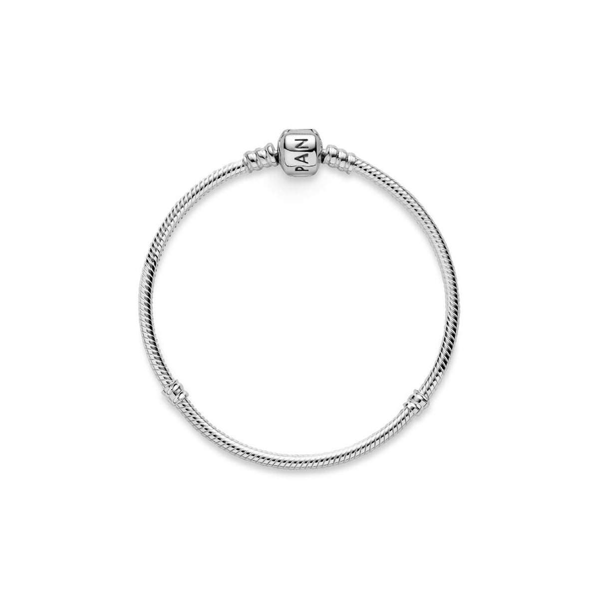 Pandora Moments Barrel Clasp Snake Chain Bracelet 594593C00-17