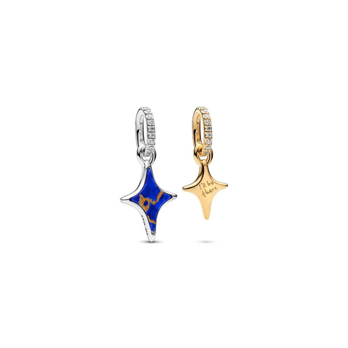 Pandora Splittable Stars Double Dangle Charm 764945C01