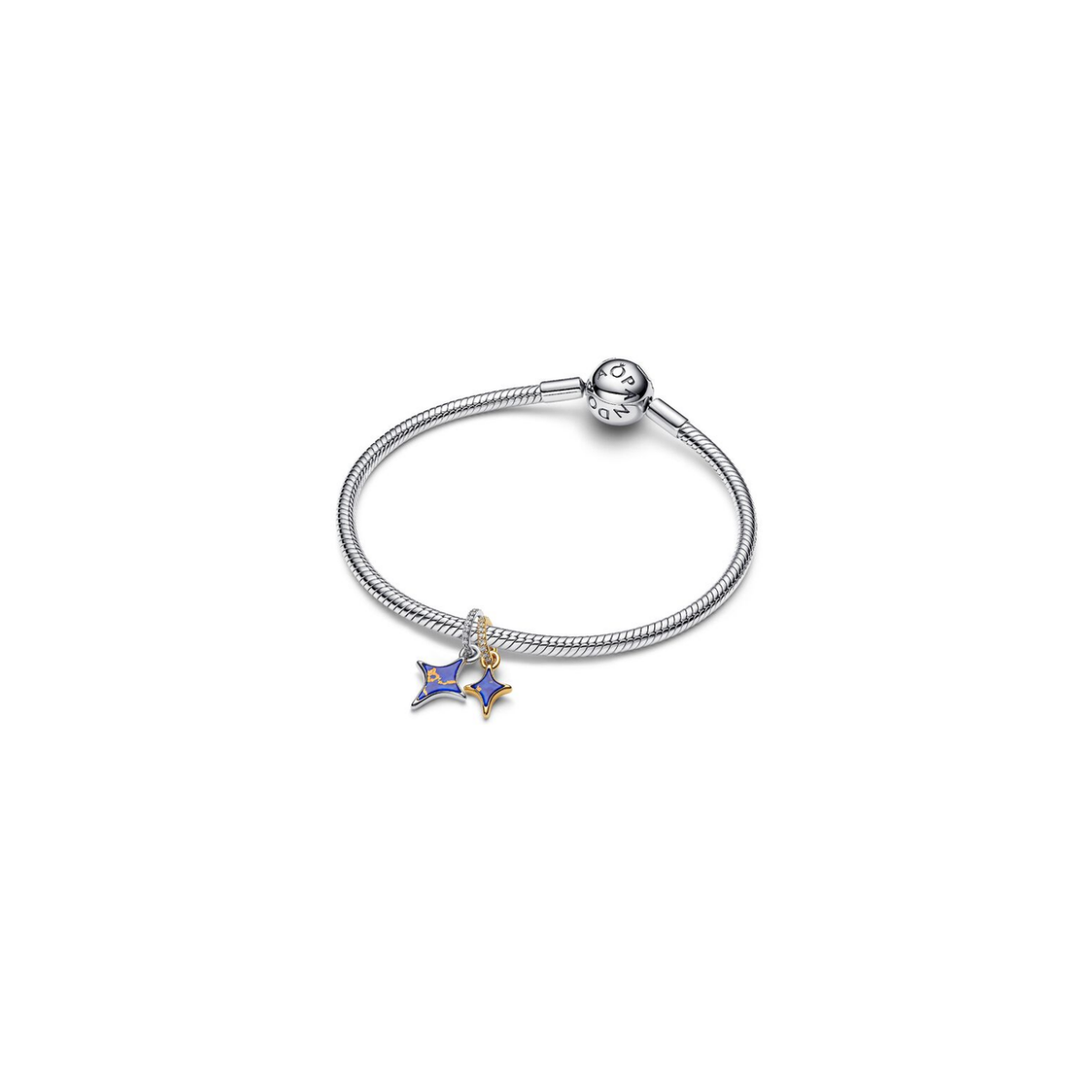 Pandora Splittable Stars Double Dangle Charm 764945C01