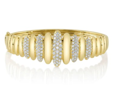 Yellow Gold and Diamond Bracelet by Shy Creation