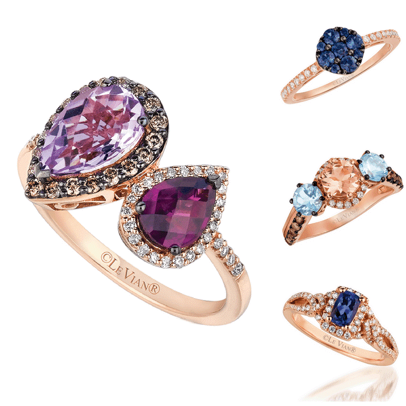 Gold and Gemstone Rings from Le Vian