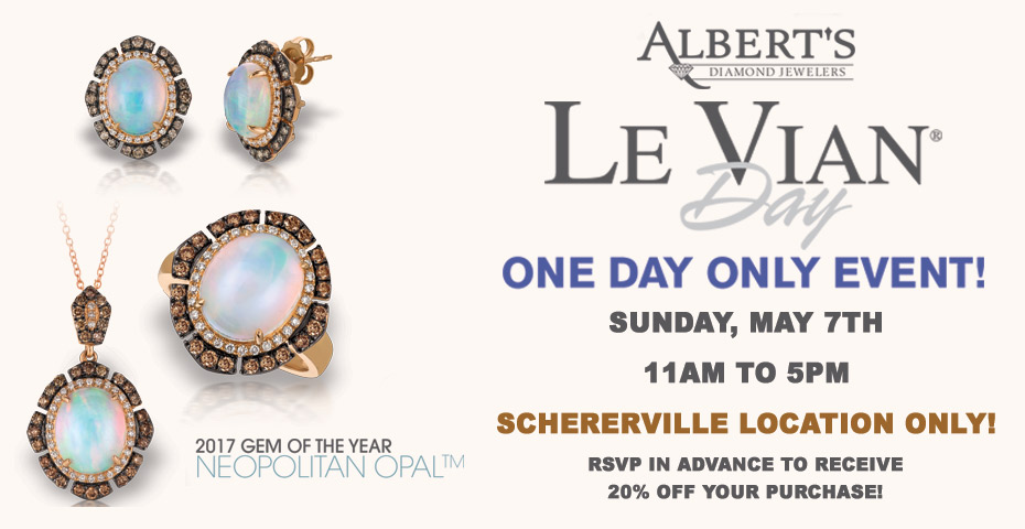 Le Vian Event Banner at Albert's Diamond Jewelers