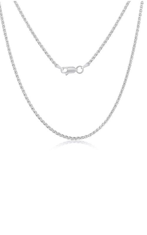 Sterling Silver 1.5mm Spiga Chain Necklace, 16 Inches – SilverSpeck