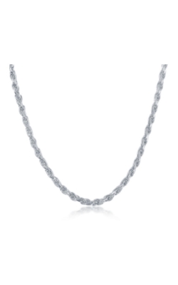 Albert`s Sterling Silver 22 In 3.3mm Rope Chain