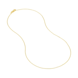 Albert's 14k Yellow Gold 18 Inch .90mm Cable Chain MZ000331