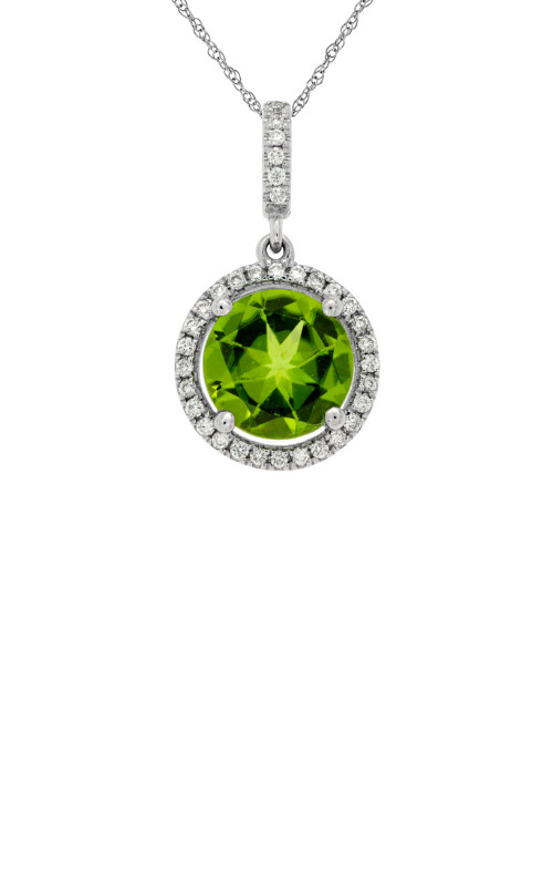 Peridot Necklace Diamond Accent Sterling Silver | Jared