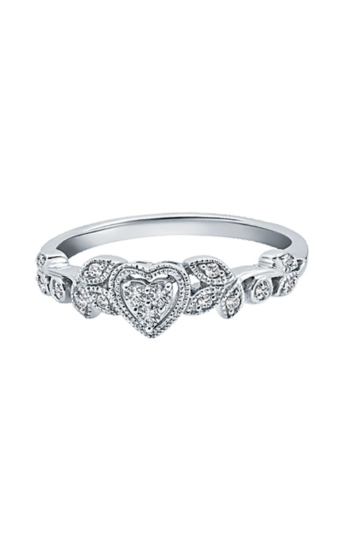 Albert`s Sterling Silver 1/8ctw Heart Diamond Promise Ring RP
