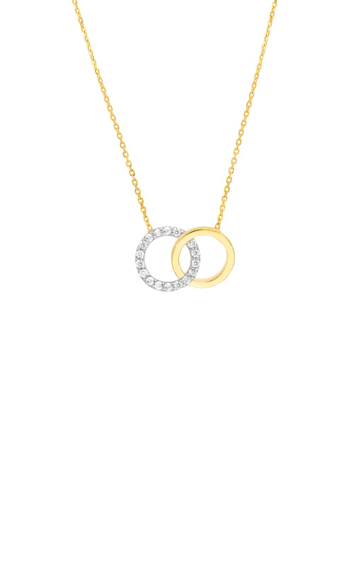 Large Silver & 9ct Gold Entwined Circle Necklace – soremijewelleryuk