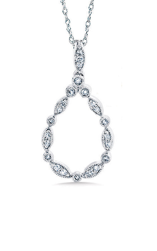 3 Claw Pear Shaped Diamond Pendant | Daniel Christopher Jewellery