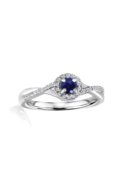 Albert`s Sterling Silver Diamond Blue Sapphire Fashion Ring R6417-SAPH-SS
