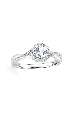 Albert`s Sterling Silver Diamond White Topaz Fashion Ring R6417-WHTZ-SS