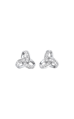 Albert`s 14k White Gold 1/10ctw Diamond Earrings ER28825-1WSC