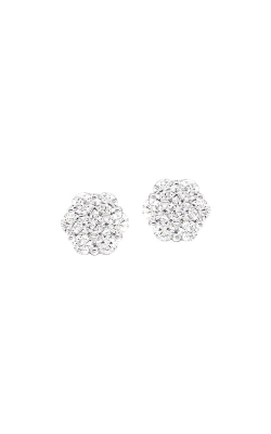 Albert`s 14k White Gold 1/10ctw Diamond Bouquet Stud Earrings ER29576-4WH