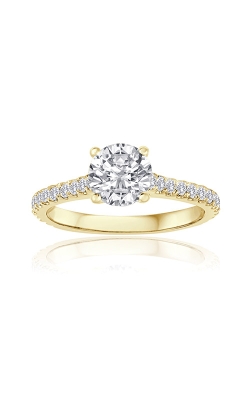 Albert's 14k Yellow Gold 2/3ctw Diamond Semi Mount Engagement Ring 62232D-14KY-3-4