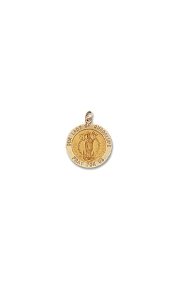 Albert`s 14k Yellow Gold Lady of Guadalupe 22mm Pendant M112