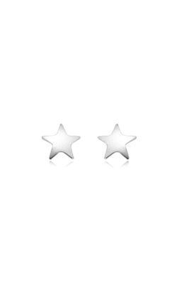 Albert`s 14k White Gold Star Earrings 02/256W