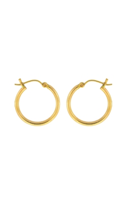 Albert's 14k Yellow Gold 2 x 21mm Polished Hoop Earrings E571