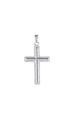 Albert's Sterling Silver Cross Necklace with 20 Inch Chain C666