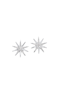 Albert`s Sterling Silver .10ctw Diamond Earrings ER31187-SSSC