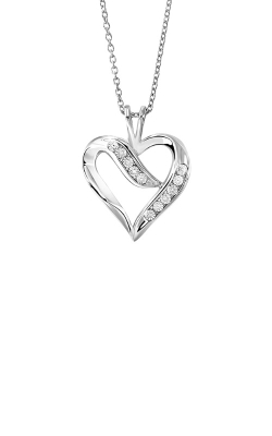 Albert's Sterling Silver Diamond Heart Necklace FP1192-SSD