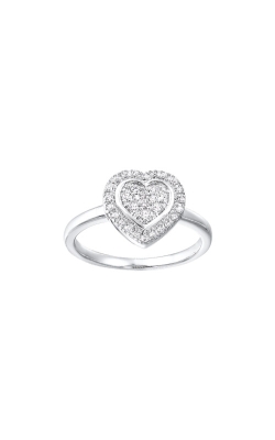 Albert`s Sterling Silver 1/5ctw Diamond Heart Ring RG10988-SSSC