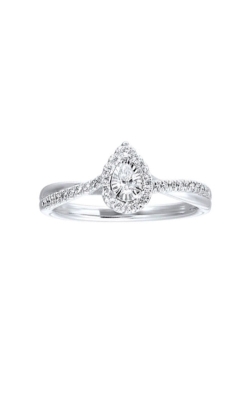 Albert's 14k White Gold .25ctw Pear Shaped Diamond Engagement Ring RG76917-4WC