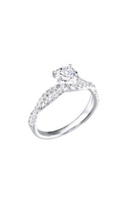 Albert`s 14k White Gold .75ctw Diamond Engagement Ring W0101RN050-4WCC