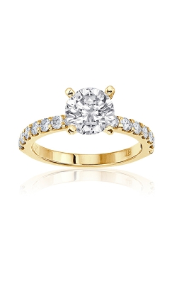 Albert's 14k Yellow Gold 1/2ctw Diamond Semi-Mount Engagement Ring 66156D-4Y-1/2-LS