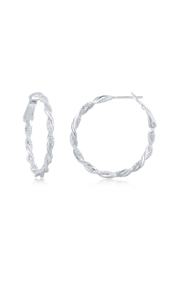 Albert's Sterling Silver Twisted Rope Hoops A-2499