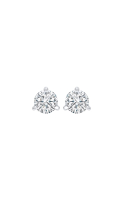 Albert`s 14k White Gold 1/4ctw Martini Diamond Stud Earrings ER10742/25-4WJ