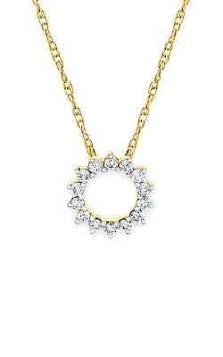 Albert`s 10k Yellow Gold 1/6ctw Diamond Circle Necklace PF-7855A78W0RC