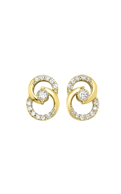 Albert`s 10k Yellow Gold 1/4ctw Diamond Earrings ER10387-1YD