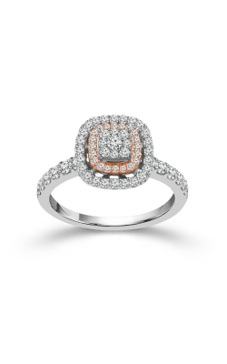 Albert`s 10k White and Rose Gold .63ctw Diamond Engagement Ring RE-9526-B9