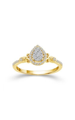 Albert`s 10k Yellow Gold .25ctw Pear Shaped Promise Ring RP-2848-A78