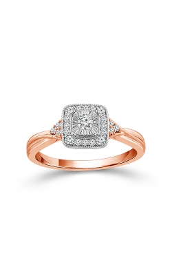 Albert`s 10k Rose Gold 1/6ctw Diamond Promise Ring RP-2854-A78