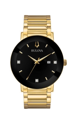 Bulova Modern Futuro 42mm Gold Tone Watch 97D116