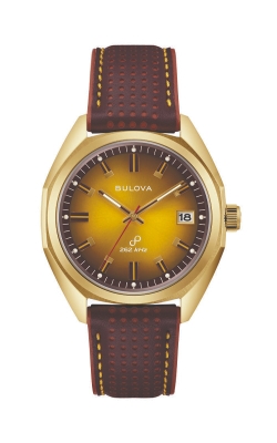 Bulova Gold Tone 1973 Jet Star F 40mm Mens Watch 97B214