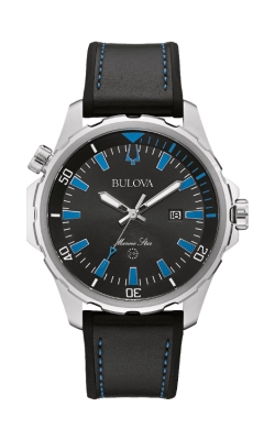 Bulova Marine Star Black and Blue Watch 96B337