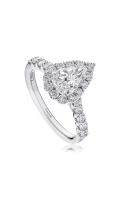 Christopher Designs 18k White Gold 1.57ctw Diamond Pear Engagement Ring L101-LPE100