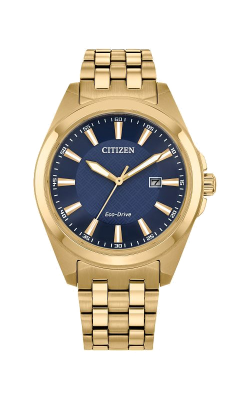 Citizen Peyten Gold Tone Mens Eco-Drive Watch BM7532-54L