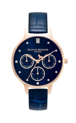 Olivia Burton Rose Tone Navy Watch 24000011 - FINAL SALE