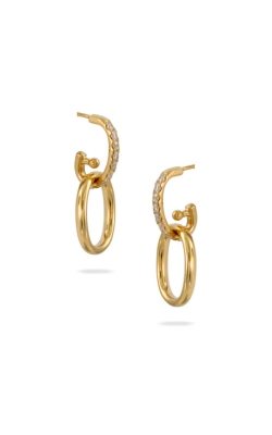 Doves Jewelry 18k Yellow Gold .32ctw Diamond Oval Drop Earrings E10341