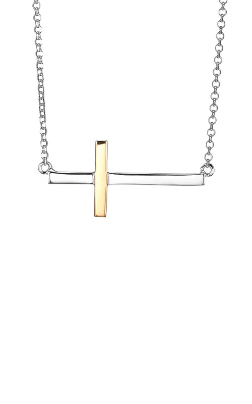 14k gold plated Cross Chain Necklace with Diamond/ gold plated Crucifi —  Aria jeweler inc