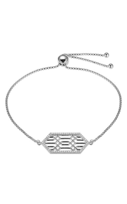 Elle Jewelry Sterling Silver 9 Inch Adjustable 1.2mm Lattice Hexagon Bolo Bracelet B10044WZ