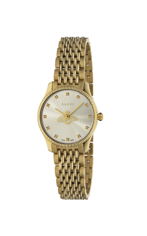 Gucci G-Timeless Men`s 38mm Bee Motif Watch YA126487B