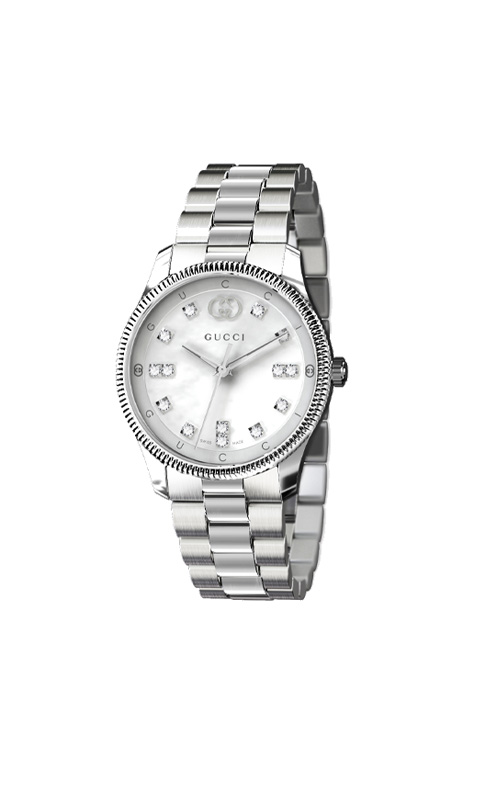 Gucci G-Timeless Ladies 29mm Pink Diamond Watch YA1265061 